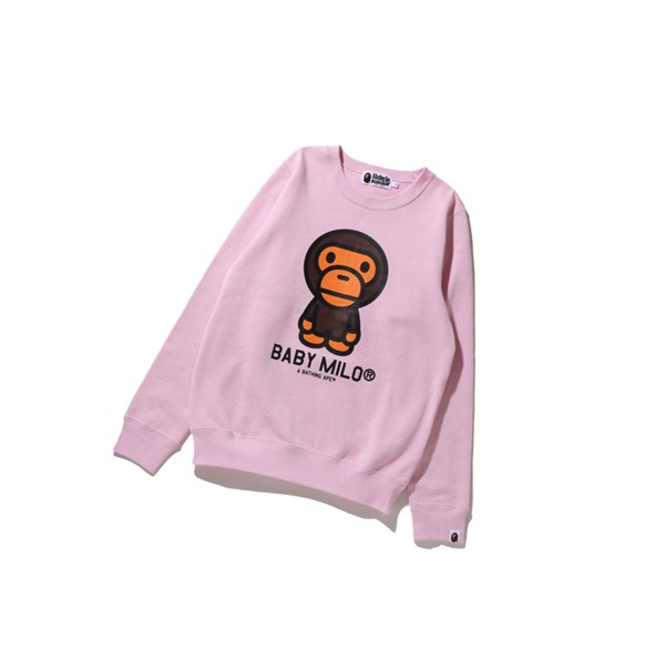 Bluzy Damskie A BATHING APE Bape Baby Milo Crewneck Różowe | GVAC-35704