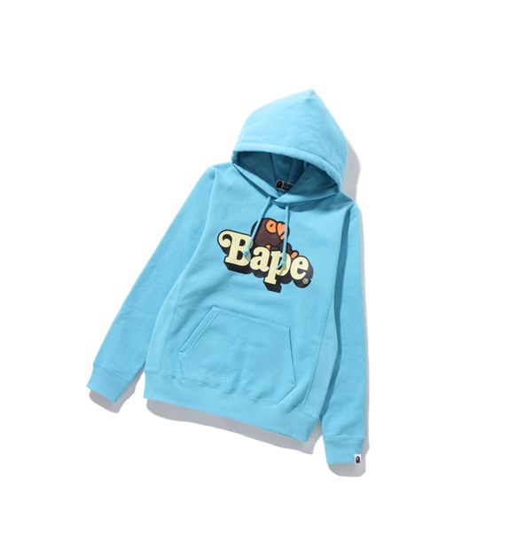 Bluzy Z Kapturem Damskie A BATHING APE Bape Milo On Bape Pullover Głęboka Niebieskie | HCUW-02347