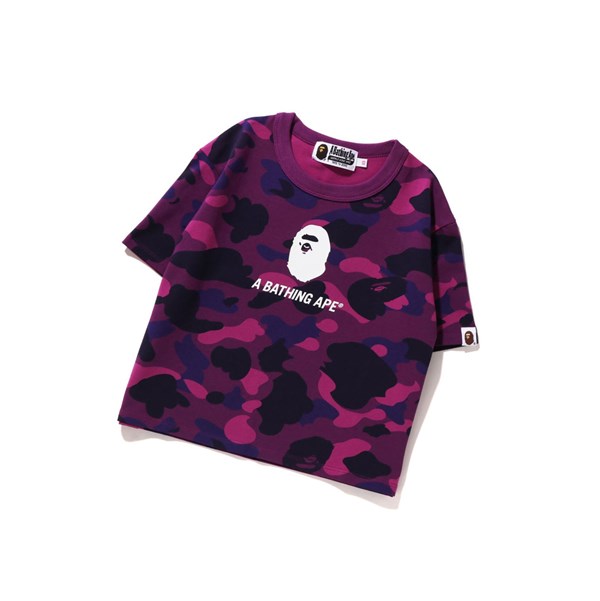 Koszulki Damskie A BATHING APE Bape Color Camo Mini Tee Krótkie Sleeve Fioletowe | HTVR-29865