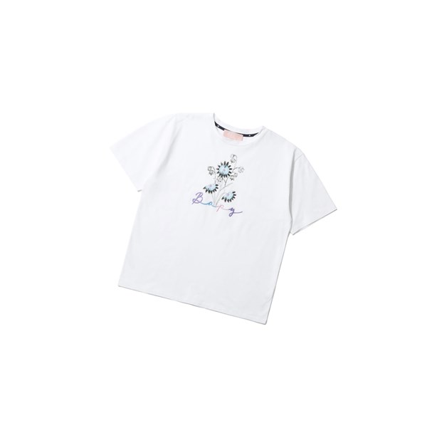 Koszulki Damskie A BATHING APE Bape Floral Print Tee Krótkie Sleeve Białe | OIXU-67914