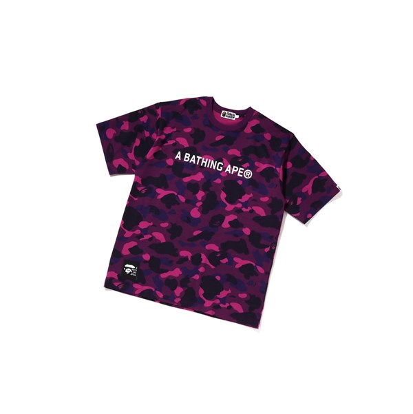 Koszulki Męskie A BATHING APE Bape Color Camo A Bathing Ape Relaxed Fit Tee Krótkie Sleeve Fioletowe | ZIGA-86017