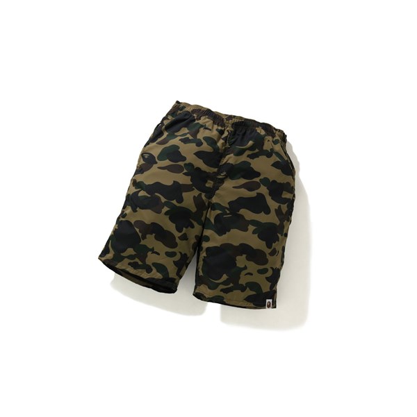 Szorty Męskie A BATHING APE Bape 1st Camo Beach Zielone | EORS-60712