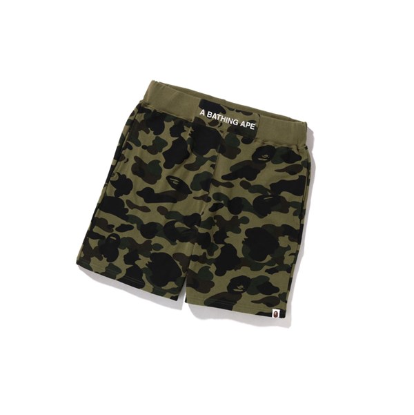 Szorty Męskie A BATHING APE Bape 1st Camo Sweat Zielone | WJQB-96482