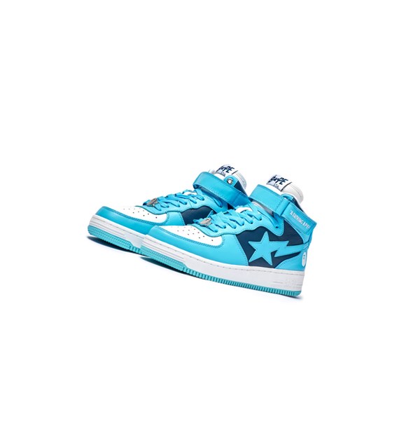 Trampki Męskie A BATHING APE Bape Sta Mi #2 M2 High Głęboka Niebieskie | BLYT-78921