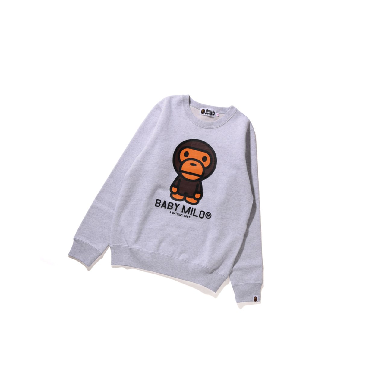 Bluzy Damskie A BATHING APE Bape Baby Milo Crewneck Szare | ZTKM-43062