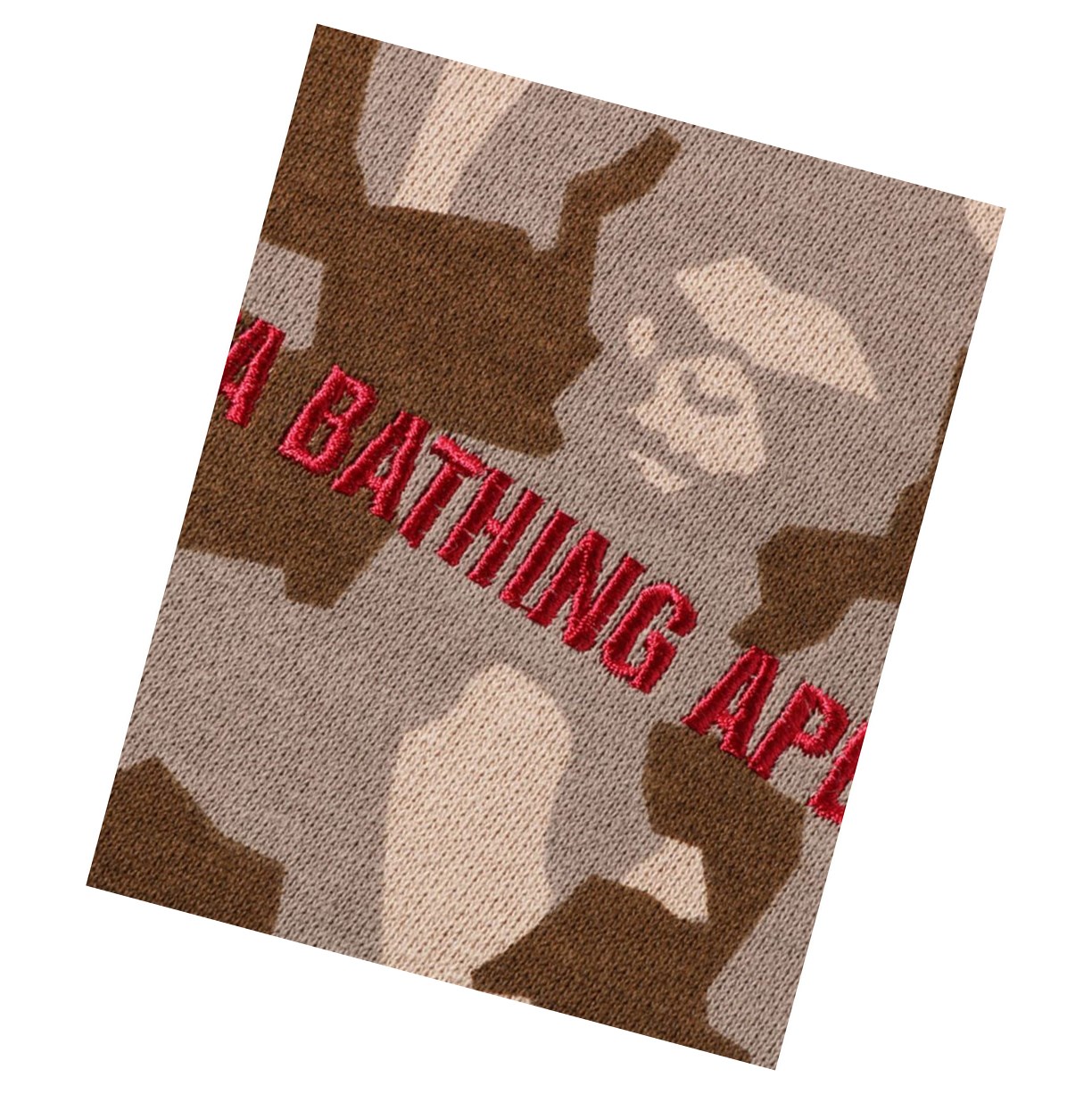 Bluzy Damskie A BATHING APE Bape Sand Camo Big Pocket Oversized Crewneck Beżowe | JDLE-50316