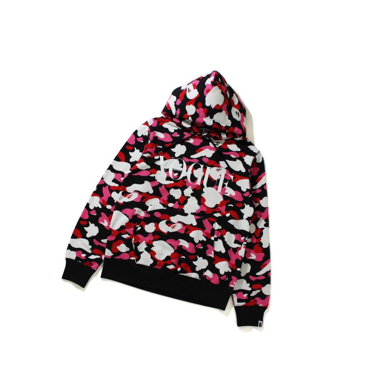 Bluzy Z Kapturem Damskie A BATHING APE Bape X Vogue Pullover Czarne | ELRP-97516