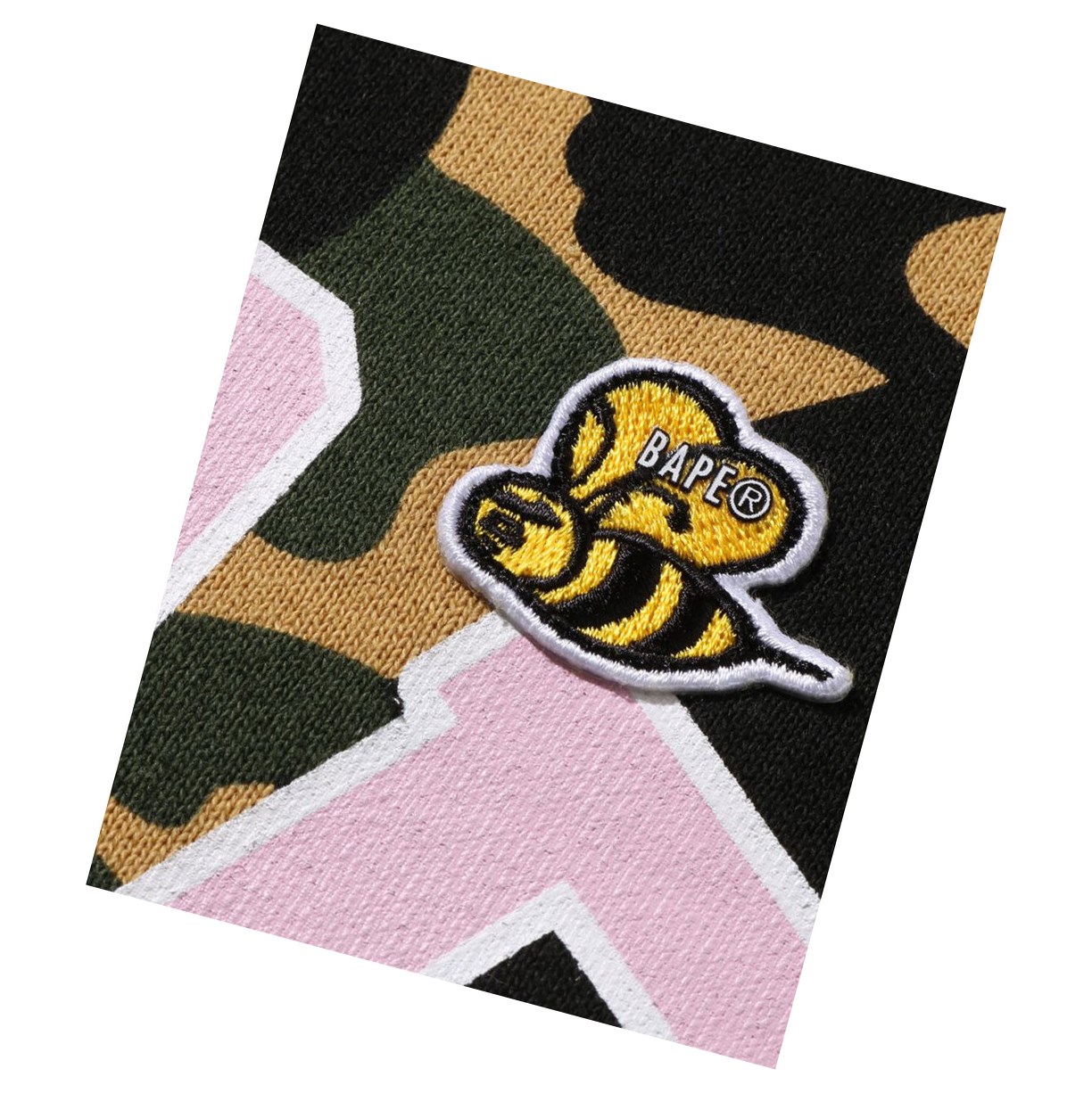 Bluzy Z Kapturem Damskie A BATHING APE Bape Multi Label 1st Camo Oversized Żółte | SVHT-36128