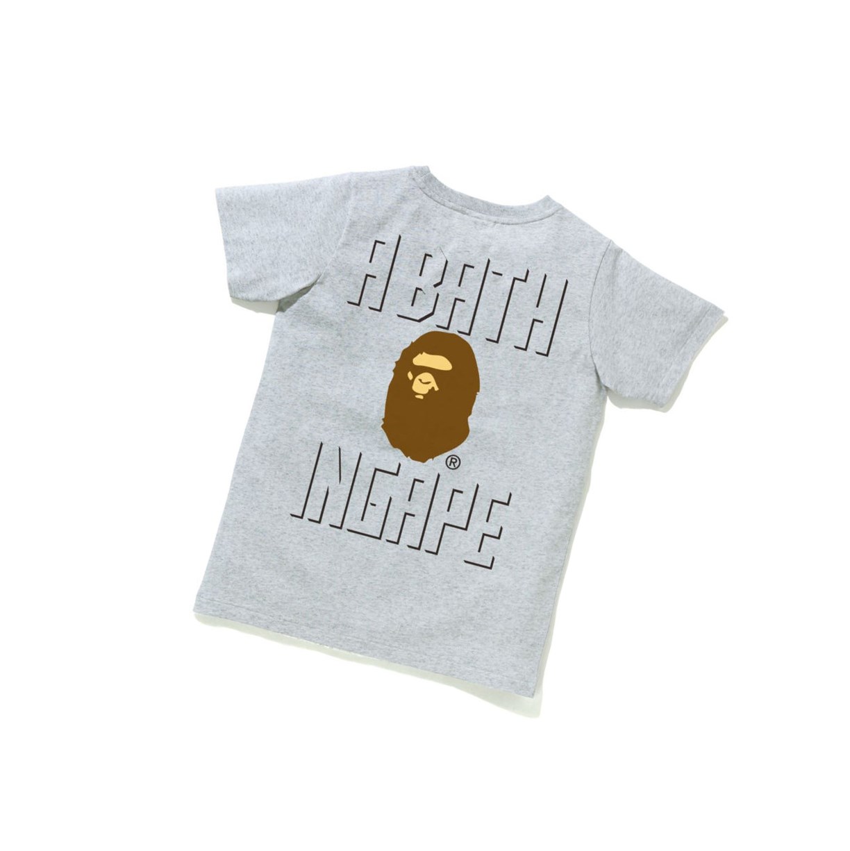 Koszulki Damskie A BATHING APE Bape Ape Head One Point Tee #2 Krótkie Sleeve Szare | BEGH-92581