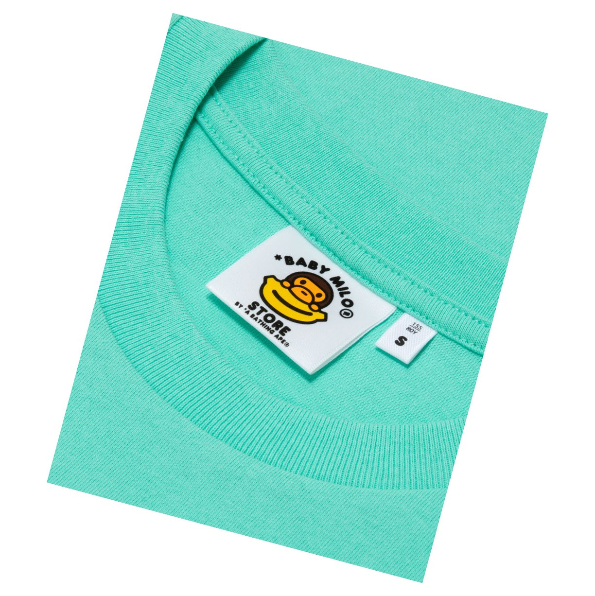 Koszulki Damskie A BATHING APE Bape Baby Milo Printed Tee Krótkie Sleeve Mięta | NOAK-25310