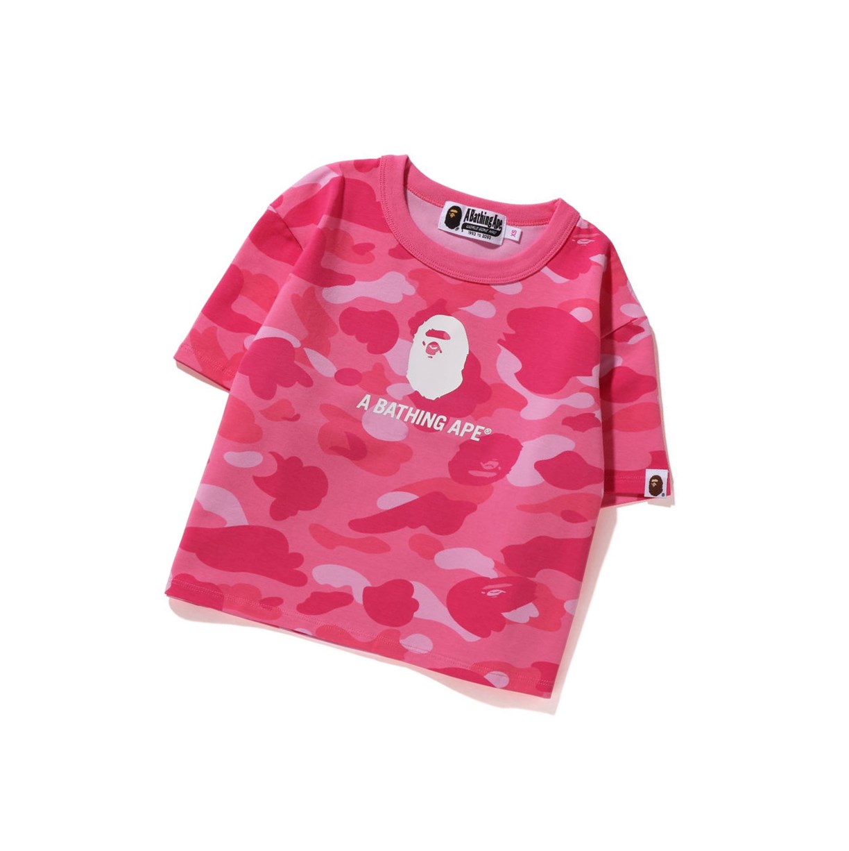 Koszulki Damskie A BATHING APE Bape Color Camo Mini Tee Krótkie Sleeve Różowe | DZXQ-68350