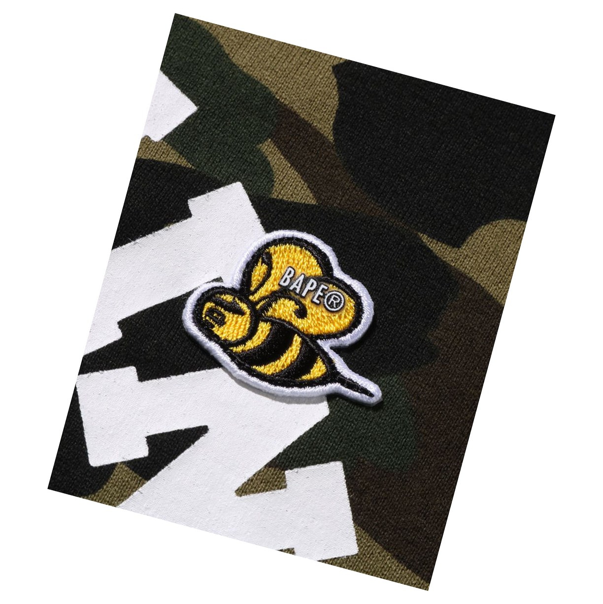 Koszulki Damskie A BATHING APE Bape Multi Label 1st Camo L/S Tee Long Sleeve Zielone | WMIU-89045