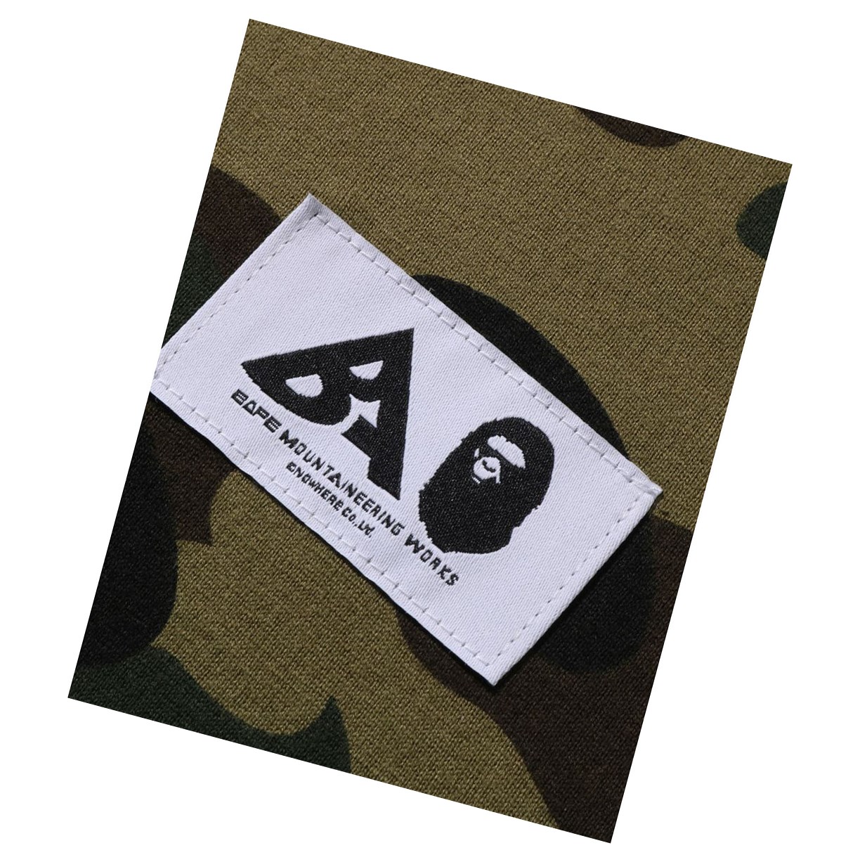 Koszulki Damskie A BATHING APE Bape Multi Label 1st Camo L/S Tee Long Sleeve Zielone | WMIU-89045