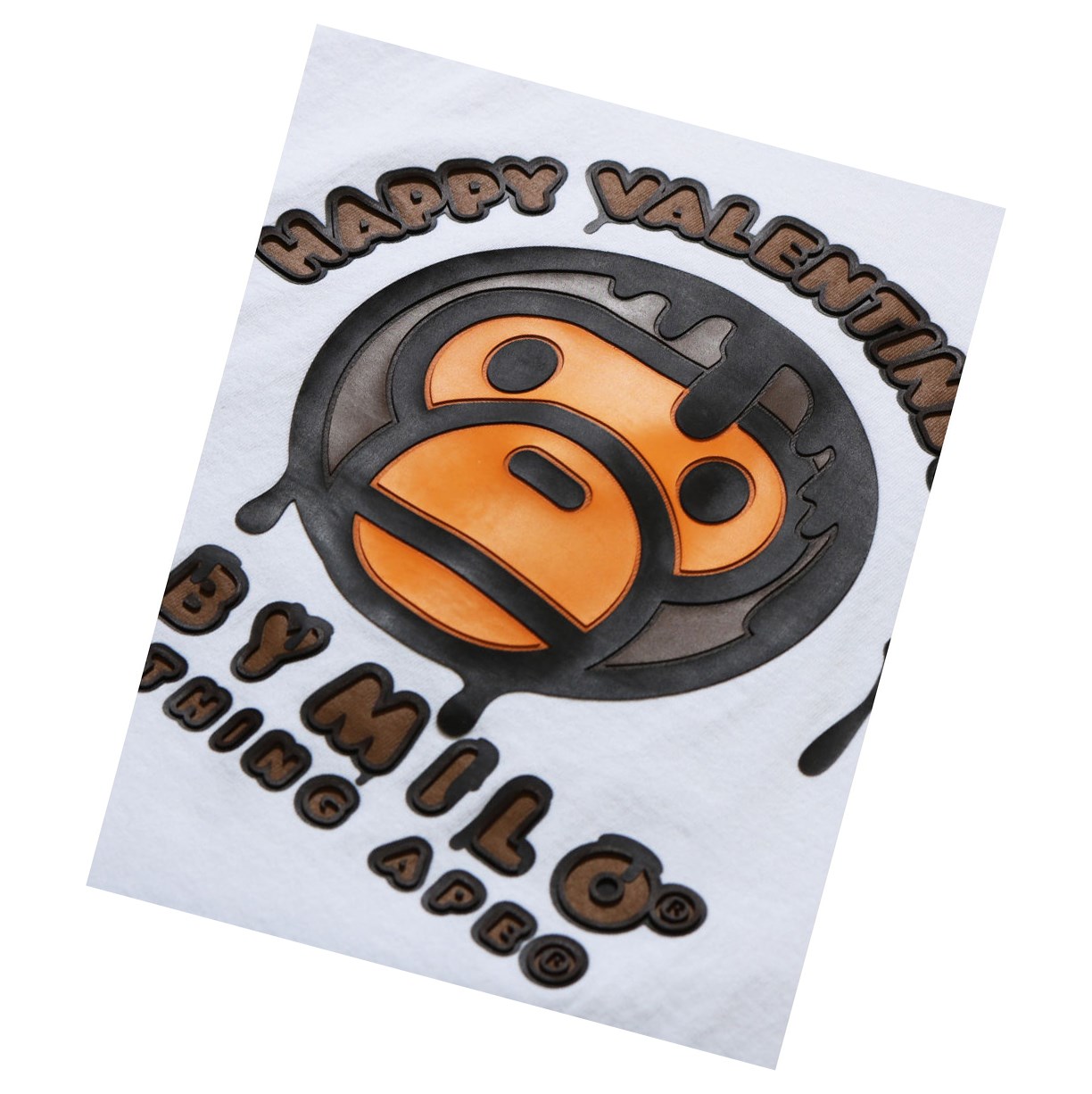 Koszulki Damskie A BATHING APE Bape Valentine Chocolate Baby Tee Krótkie Sleeve Białe | KTOV-32451