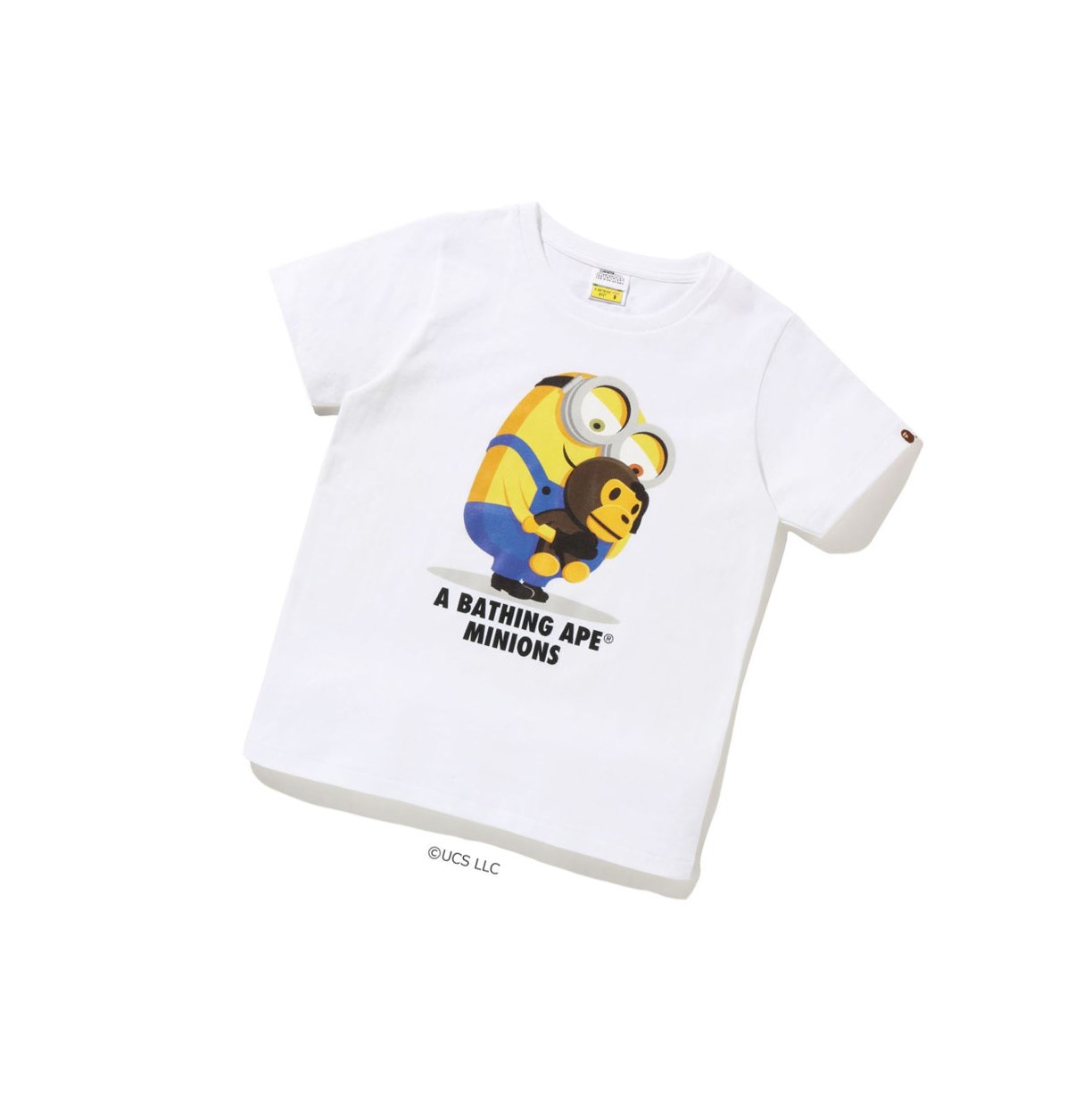 Koszulki Damskie A BATHING APE Bape X Minions Tee08 Krótkie Sleeve Białe | QEPS-83749