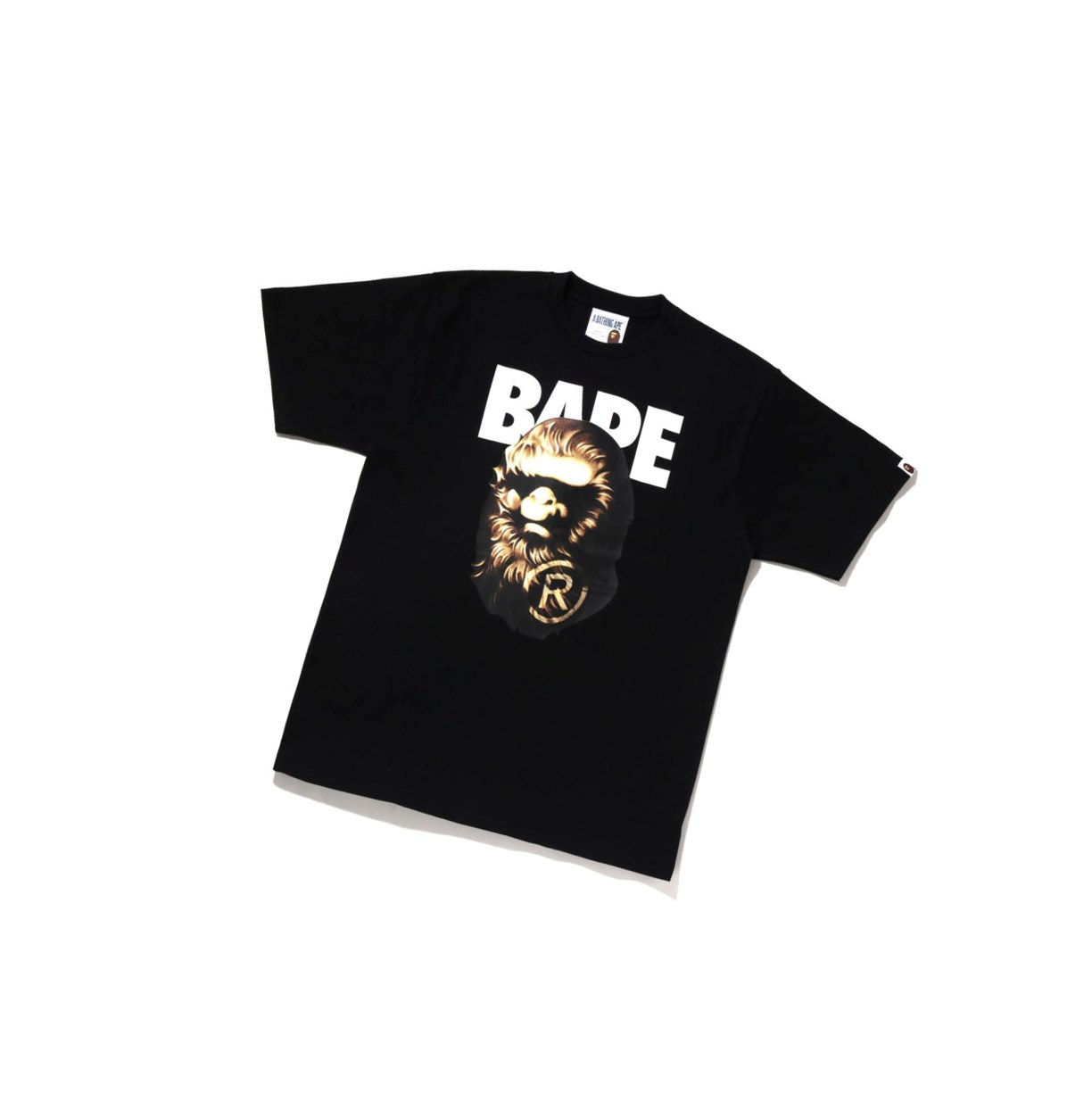 Koszulki Męskie A BATHING APE Bape Ape Head Tee Krótkie Sleeve Czarne | HKXQ-34125