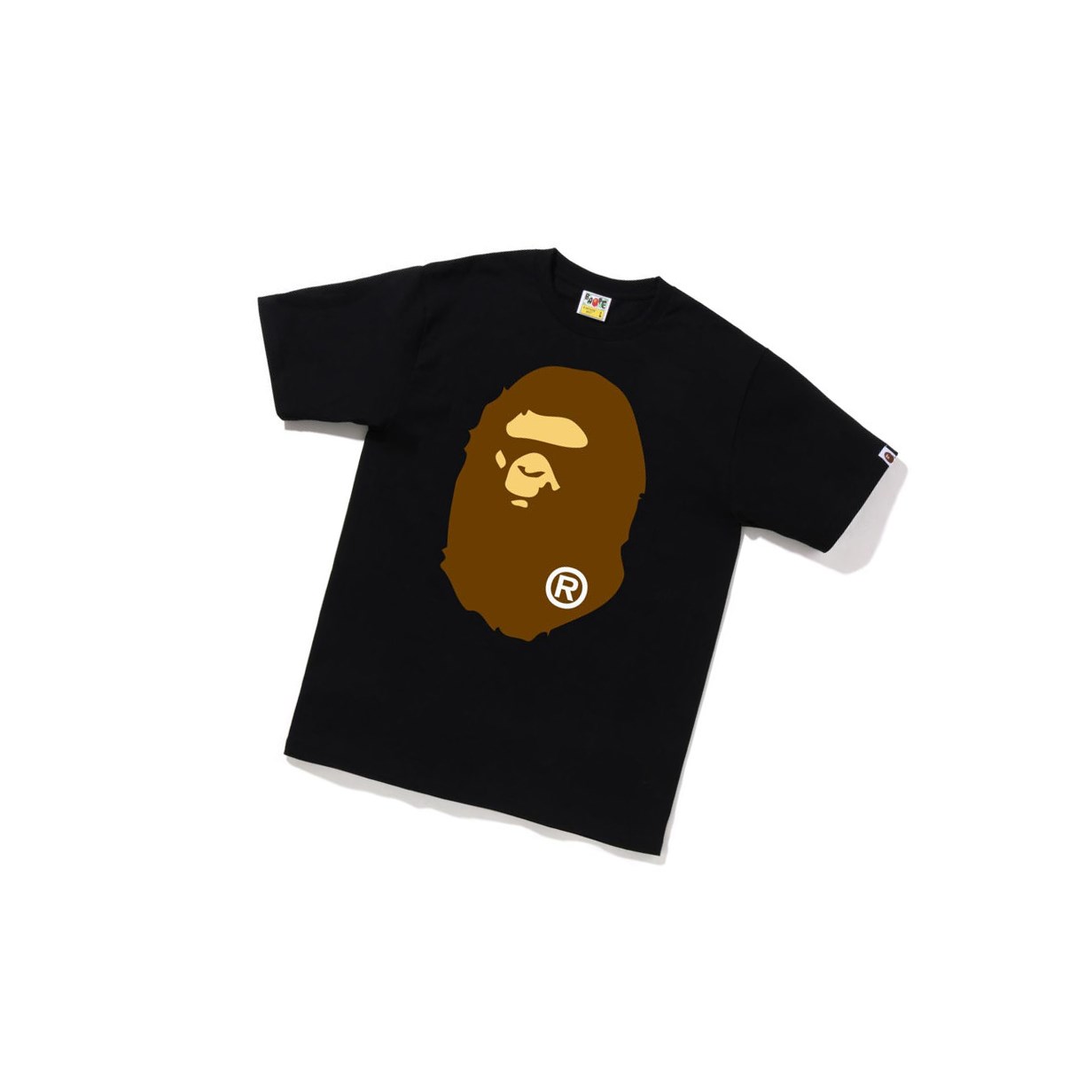 Koszulki Męskie A BATHING APE Bape Big Ape Head Tee Krótkie Sleeve Czarne | NWEI-71658