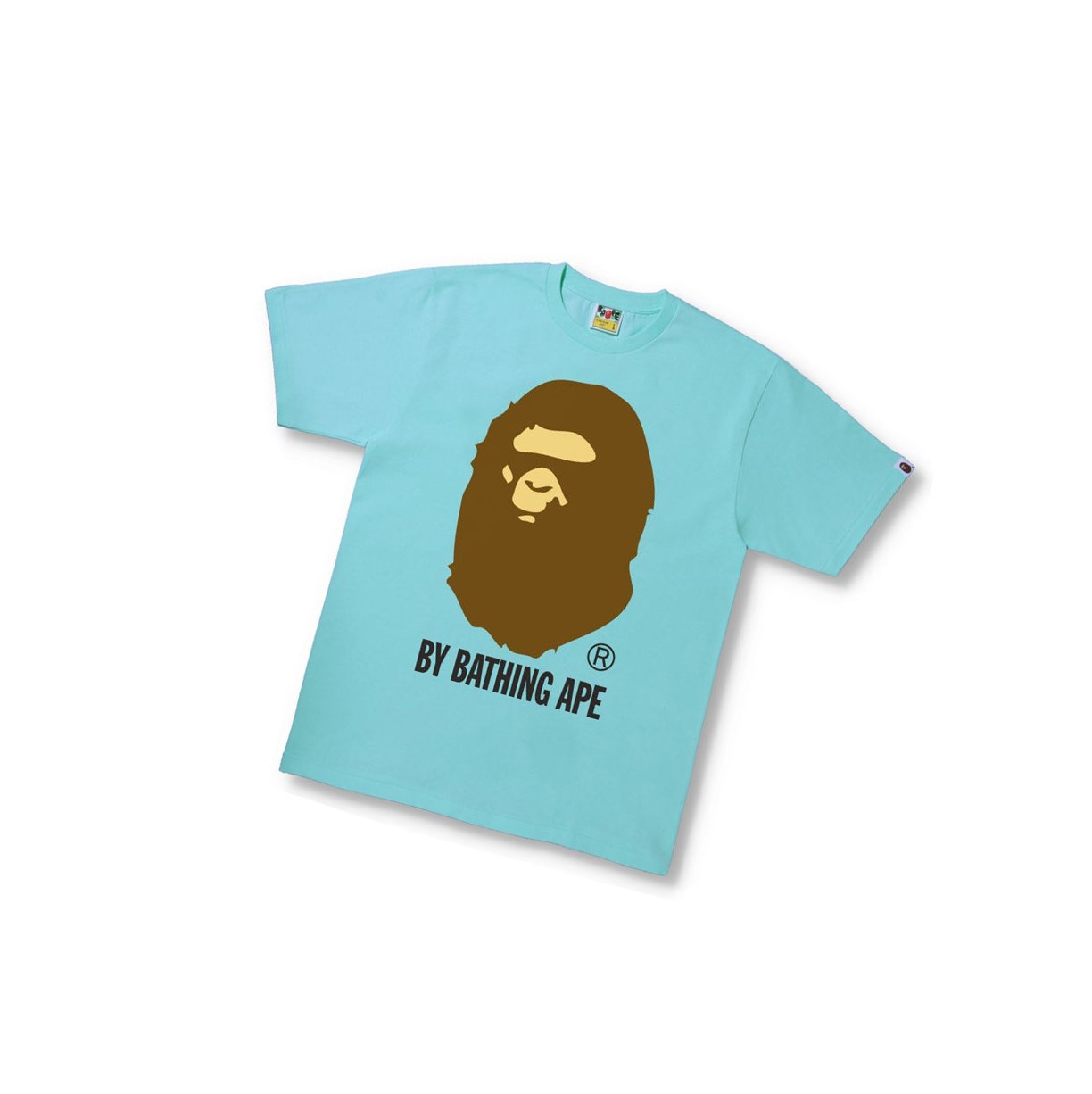 Koszulki Męskie A BATHING APE Bape By Bathing Ape Tee Krótkie Sleeve Niebieskie | QNOH-83504