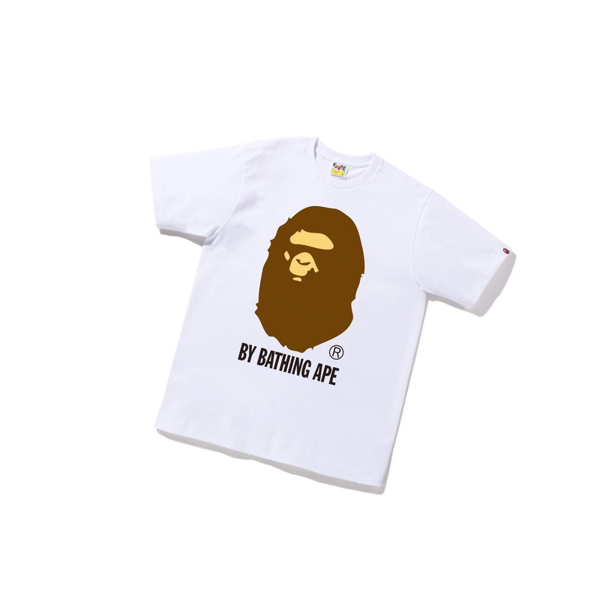 Koszulki Męskie A BATHING APE Bape By Bathing Ape Tee Krótkie Sleeve Białe | SEUL-27954