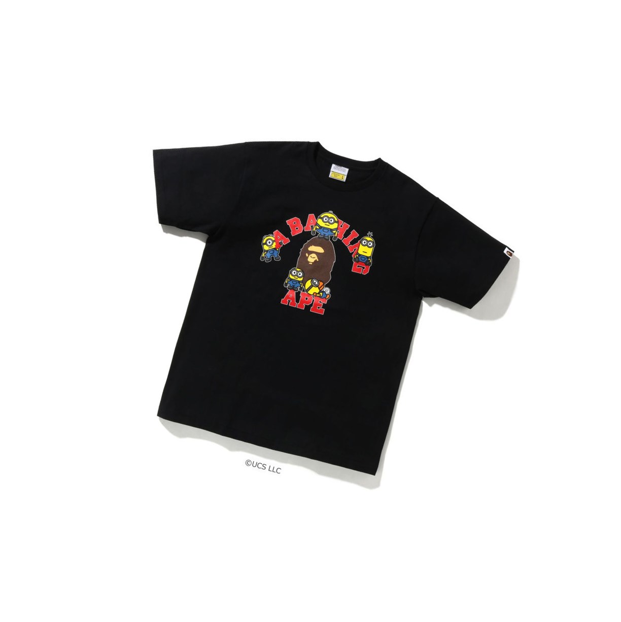 Koszulki Męskie A BATHING APE Bape X Minions Tee01 Krótkie Sleeve Czarne | FNXO-47562