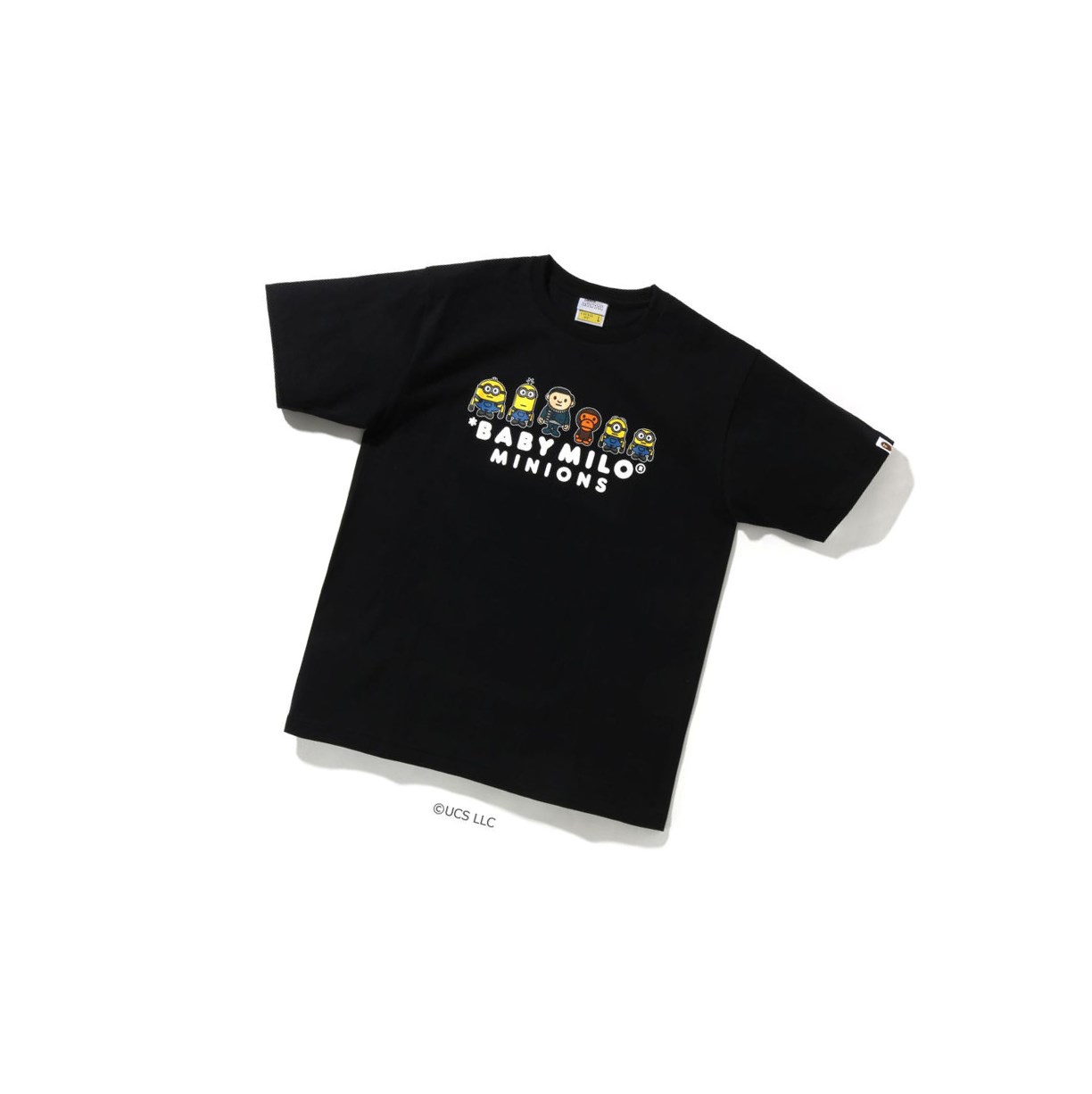 Koszulki Męskie A BATHING APE Bape X Minions Tee05 Krótkie Sleeve Czarne | HRIO-28637