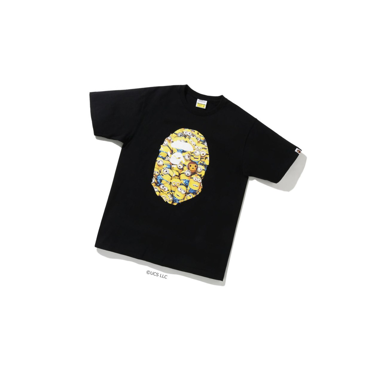 Koszulki Męskie A BATHING APE Bape X Minions Tee09 Krótkie Sleeve Czarne | KHVZ-57236