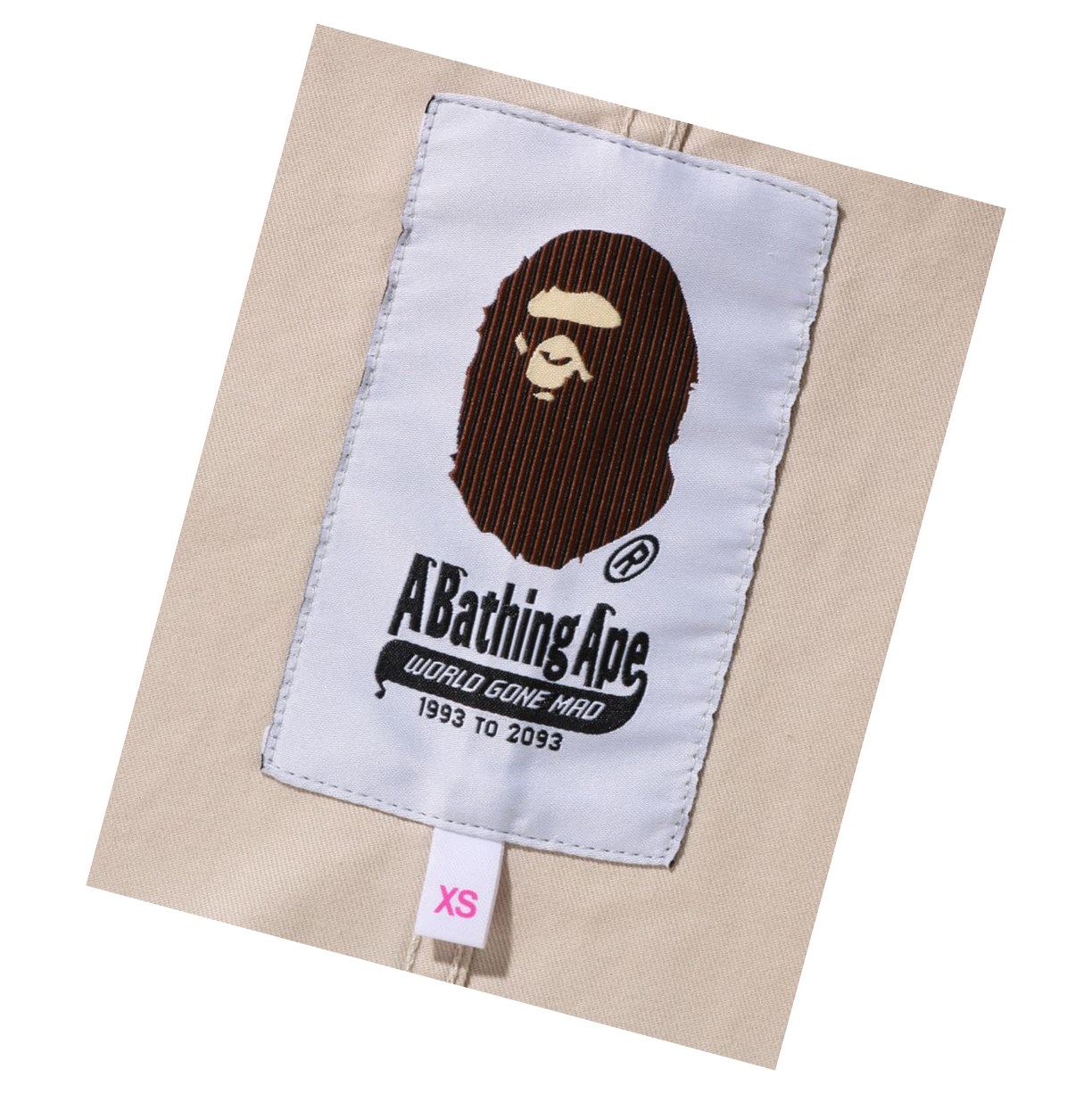 Kurtki Damskie A BATHING APE Bape Big Pocket Robocze Beżowe | MQIG-32071