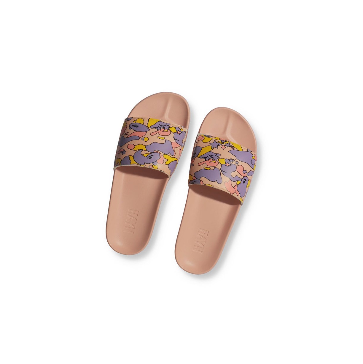 Slide Sandals Męskie A BATHING APE Bape X Hayn Sta Camo Slip On Różowe | TZRF-95763