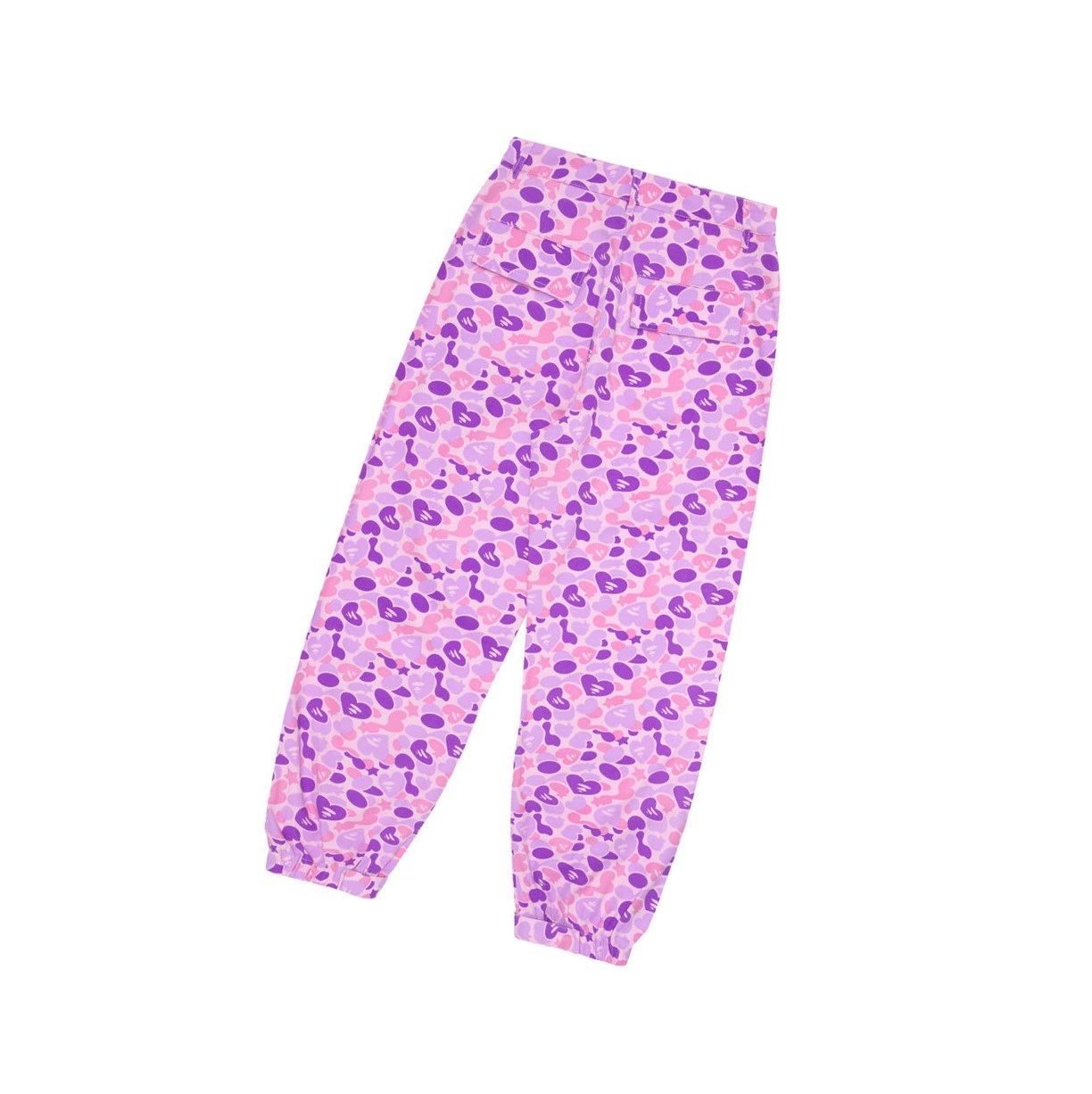 Spodnie Damskie A BATHING APE Bape Printed Cargo Long Violet | MHFG-72345