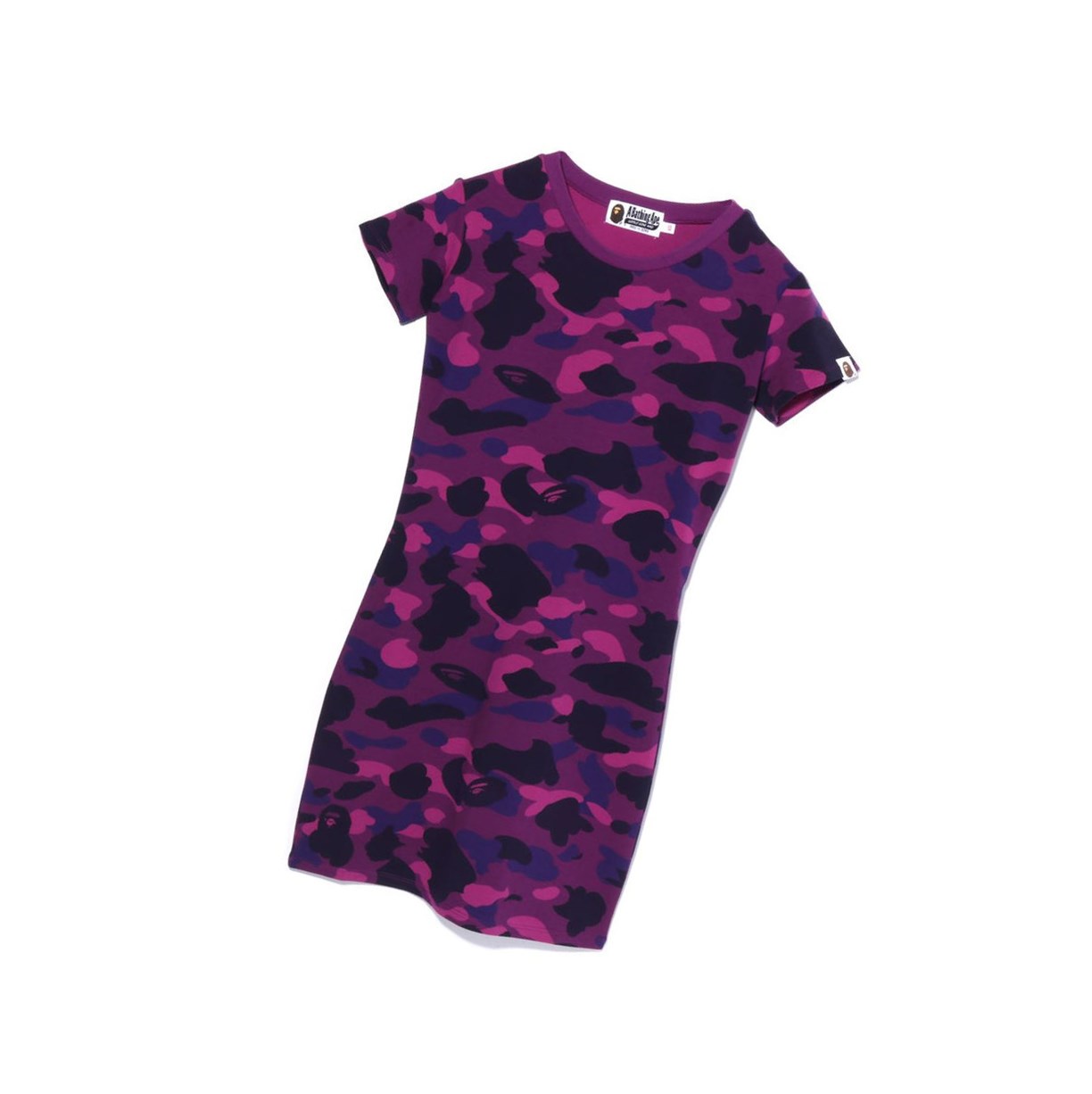 Sukienki Damskie A BATHING APE Bape Color Camo Bodycon Tee Onepiece Mini Fioletowe | XVZE-27351