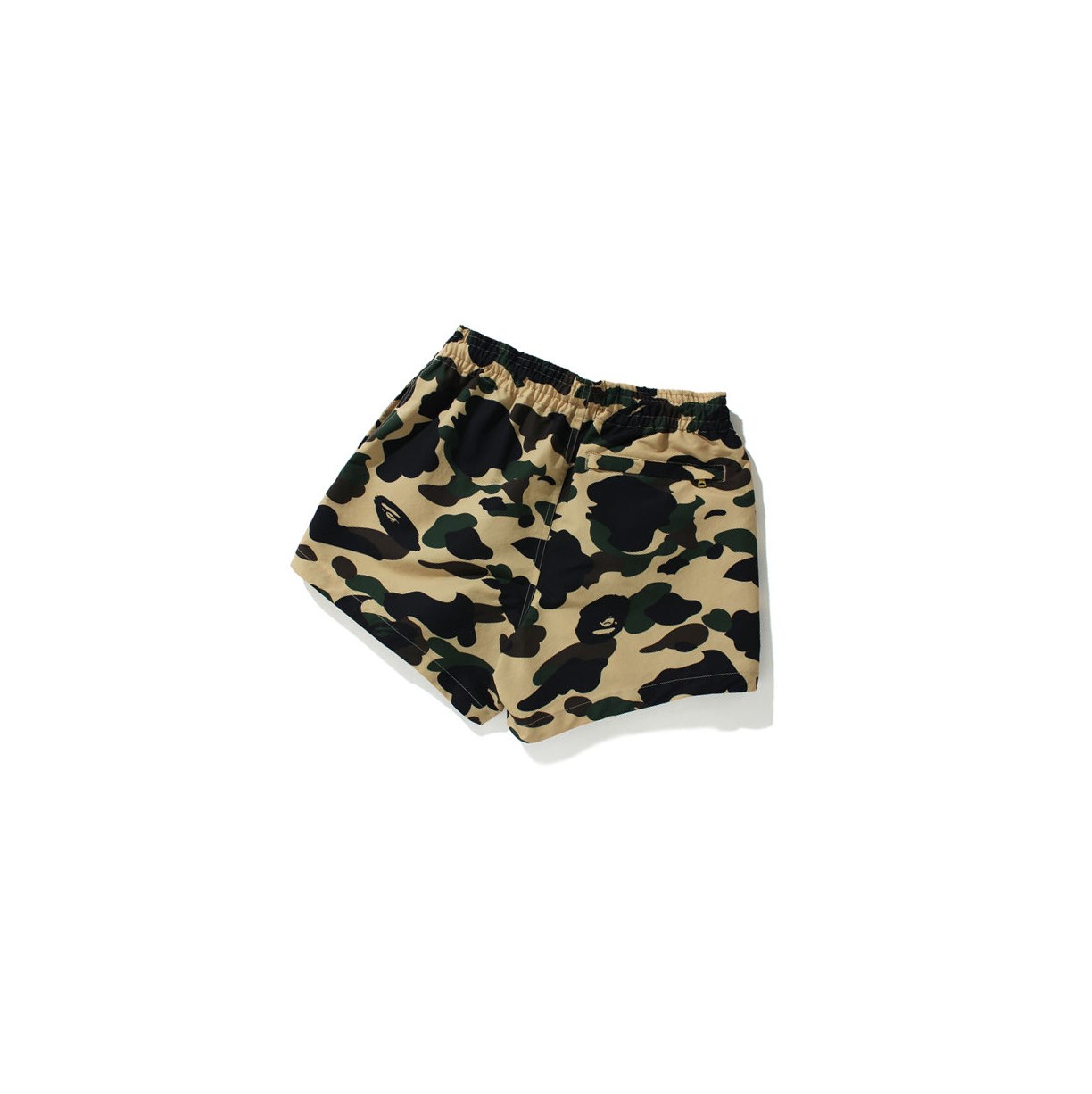 Szorty Damskie A BATHING APE Bape 1st Camo Żółte | QLUX-47208