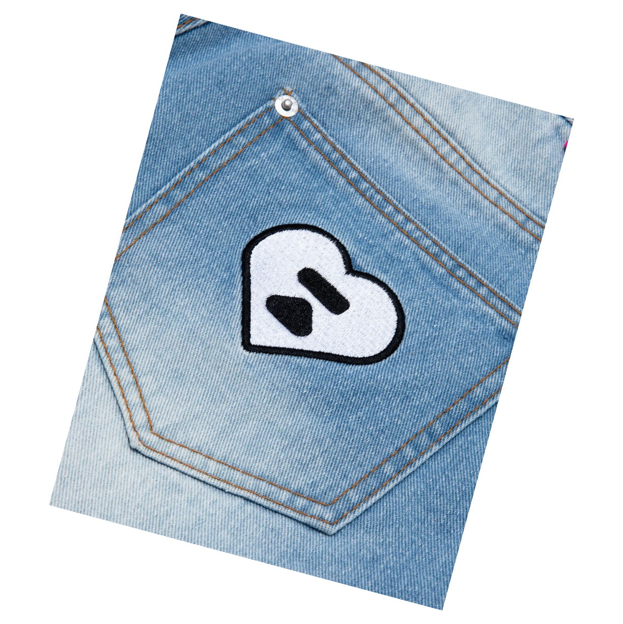 Szorty Damskie A BATHING APE Bape Logo Denim Denim | ZUQB-30276