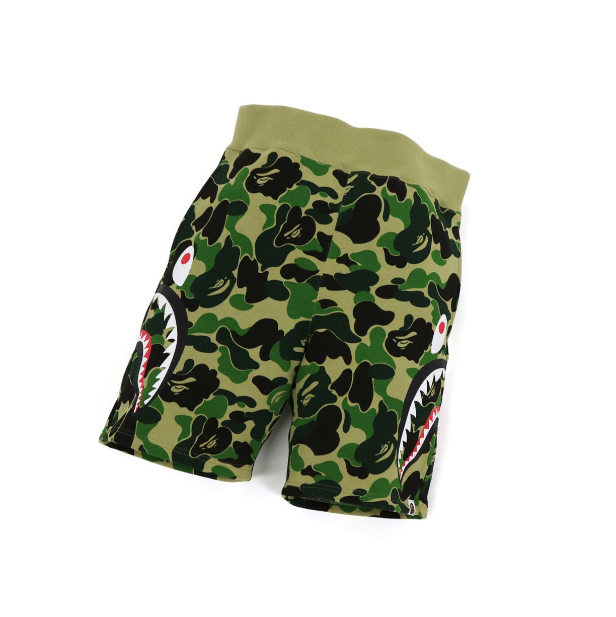 Szorty Męskie A BATHING APE Bape Big Abc Camo Side Shark Sweat Zielone | BFWH-81235