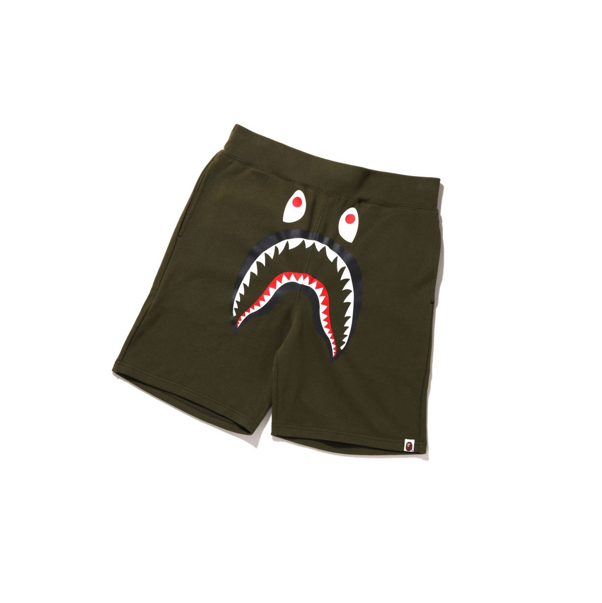 Szorty Męskie A BATHING APE Bape Shark Sweat Zielone | LZKM-39184