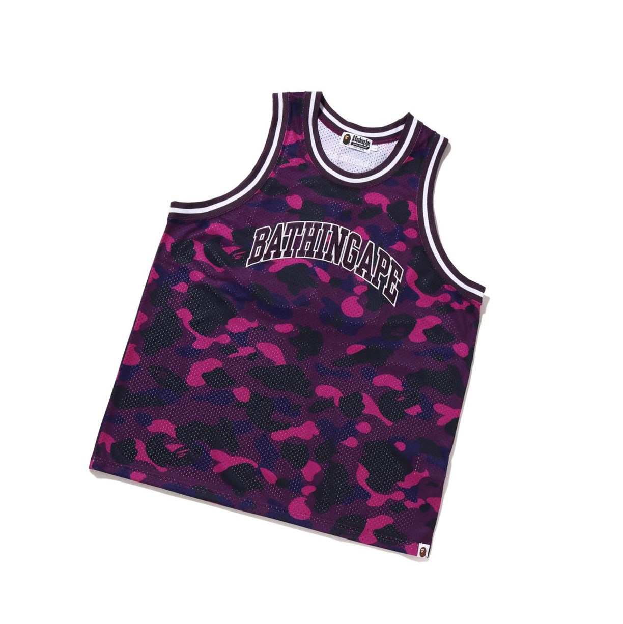 Tank Tops Męskie A BATHING APE Bape Color Camo Basketball Tank Top Fioletowe | RHML-28605