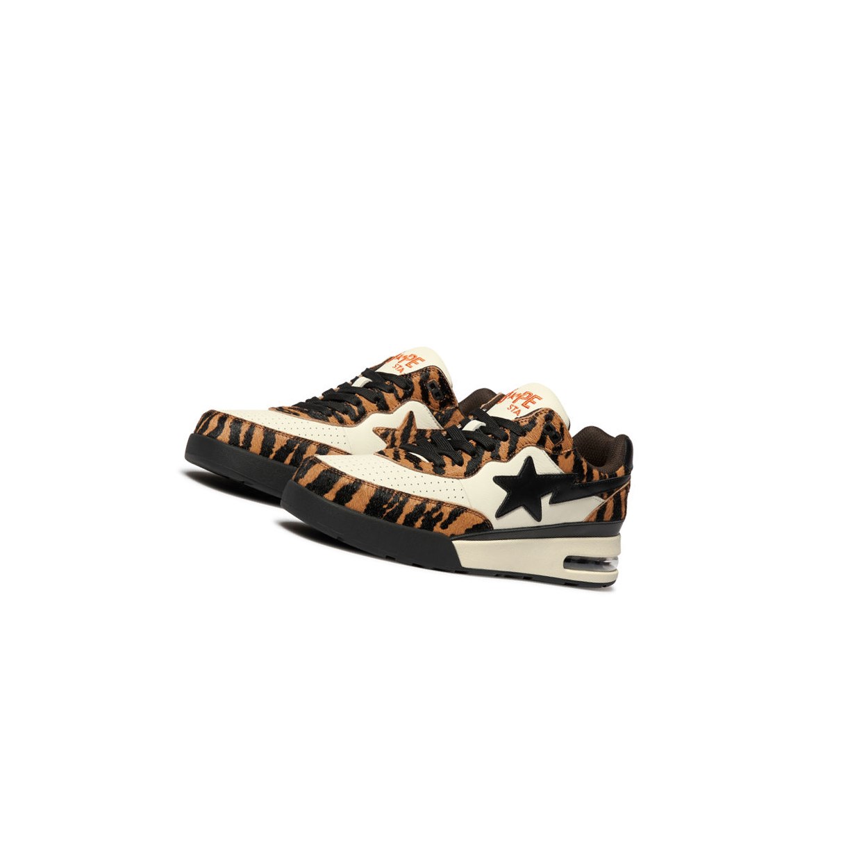 Trampki Damskie A BATHING APE Bape Cny Szosowe Sta M1 Mid Brązowe | TXZB-92671