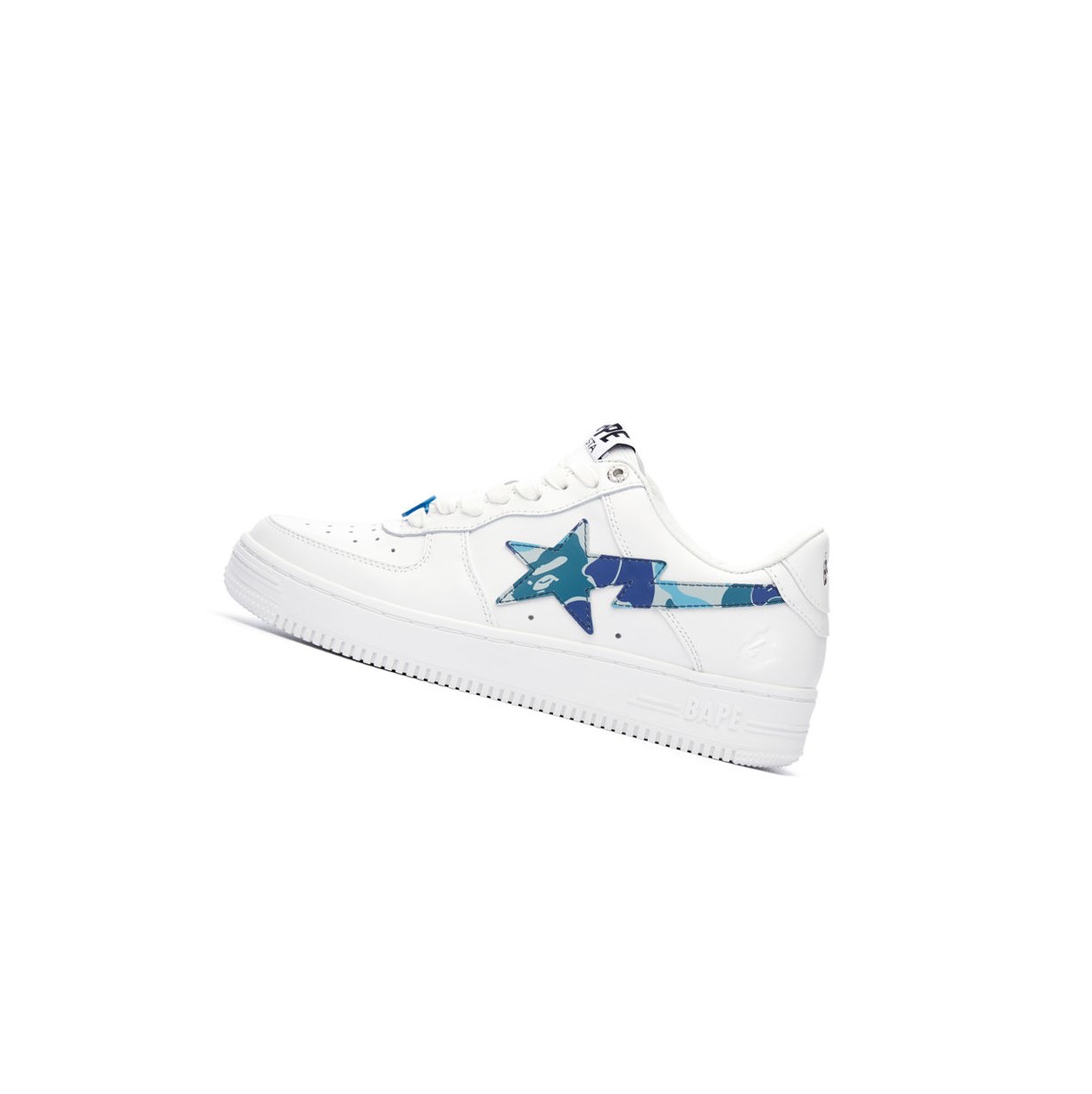 Trampki Damskie A BATHING APE Bape Sta™ White / Abc Camo Low Niebieskie | HTKP-31249