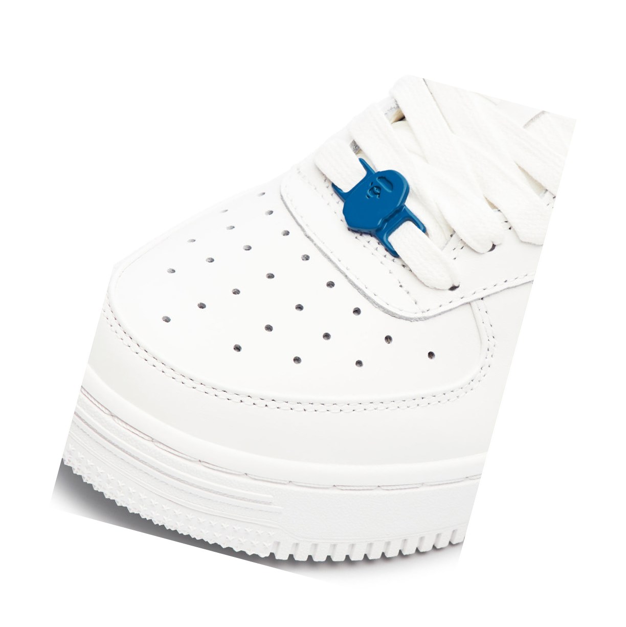 Trampki Damskie A BATHING APE Bape Sta™ White / Abc Camo Low Niebieskie | HTKP-31249