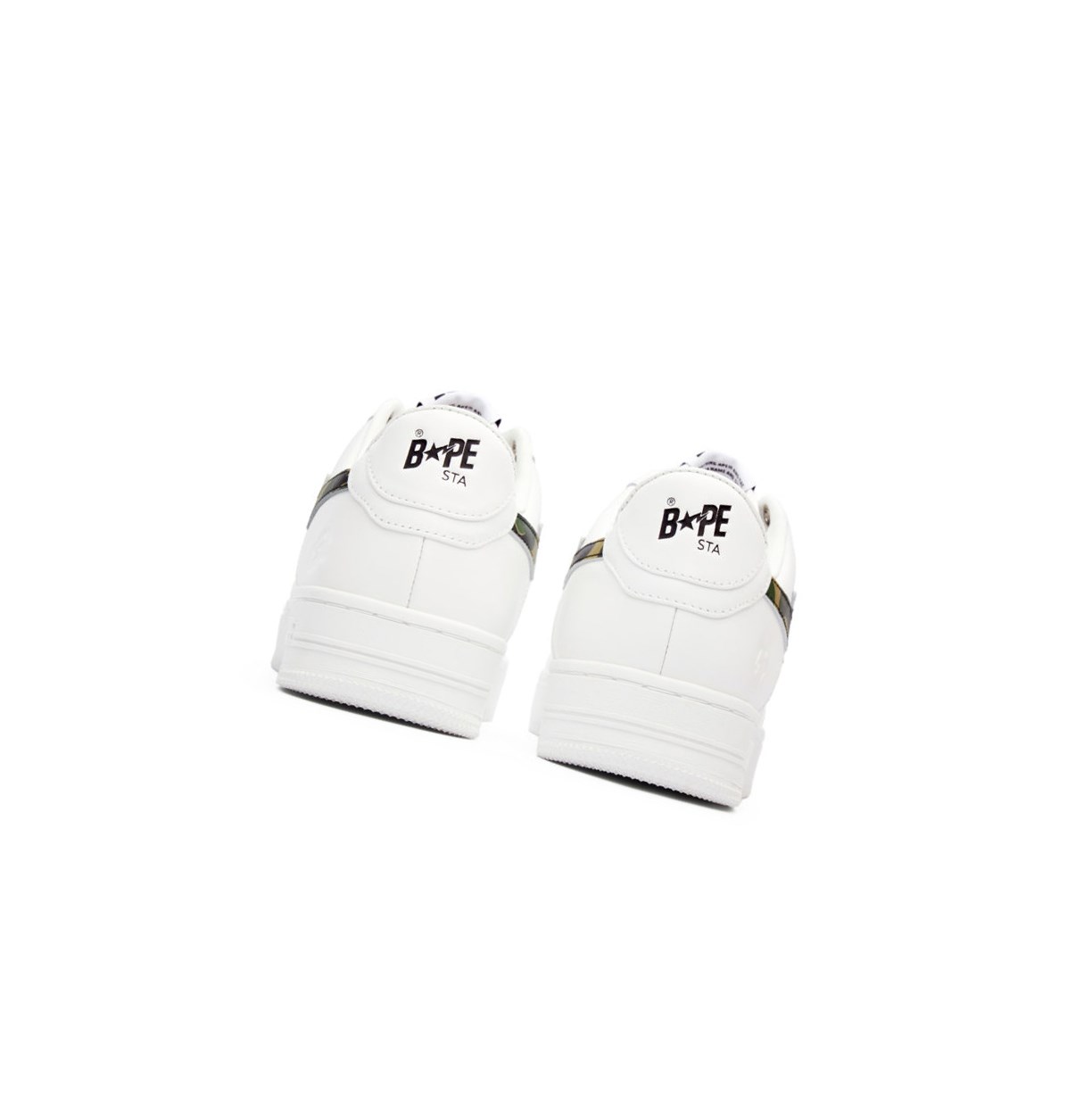 Trampki Damskie A BATHING APE Bape Sta™ White / Abc Camo Low Zielone | PYGJ-85160