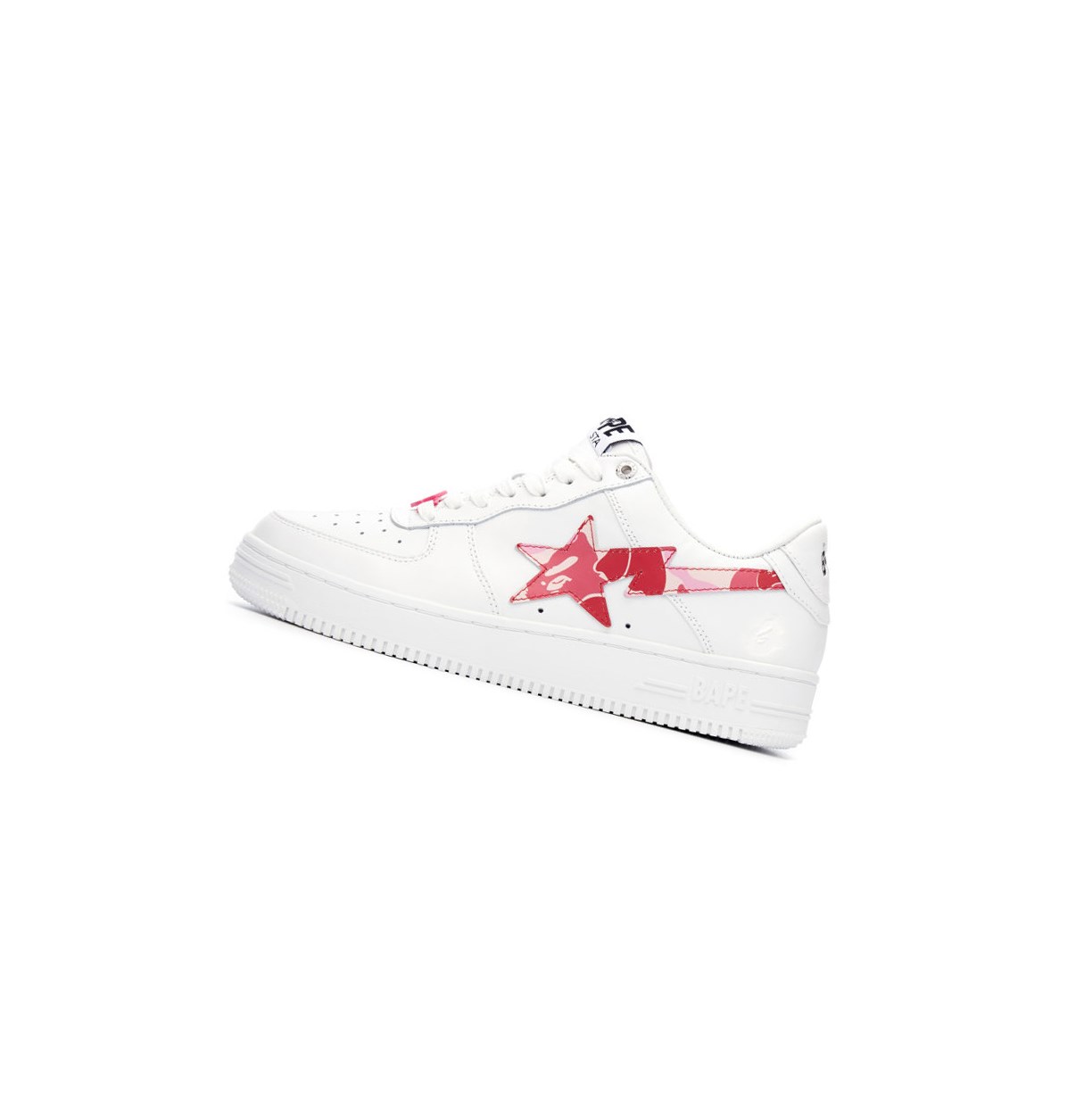 Trampki Damskie A BATHING APE Bape Sta™ White / Abc Camo Low Różowe | VEWB-12679