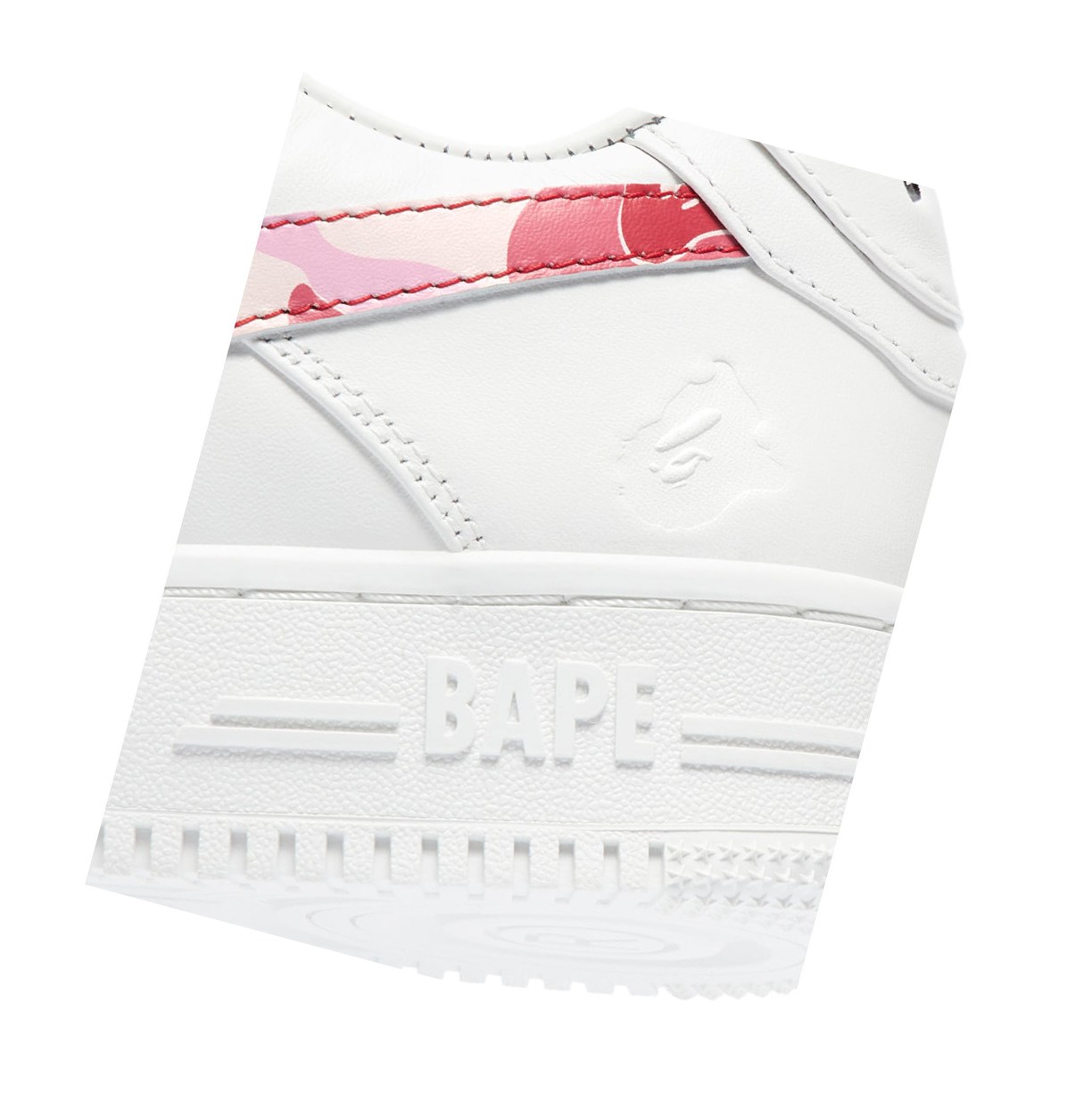 Trampki Damskie A BATHING APE Bape Sta™ White / Abc Camo Low Różowe | VEWB-12679