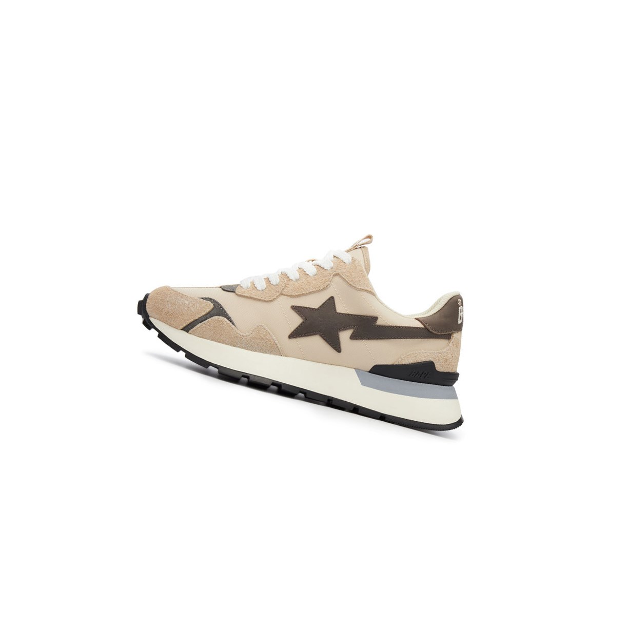 Trampki Damskie A BATHING APE Bape Szosowe Sta Express #1 L Low Beżowe | LOGN-79140