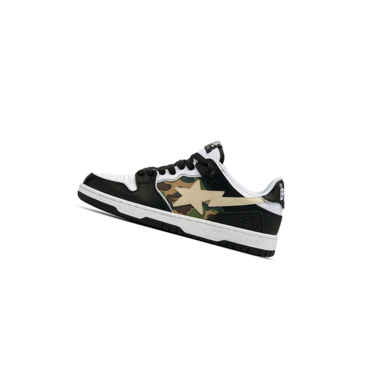 Trampki Męskie A BATHING APE Bape Sk8 Sta Abc Camo Low Czarne | QWFG-94530