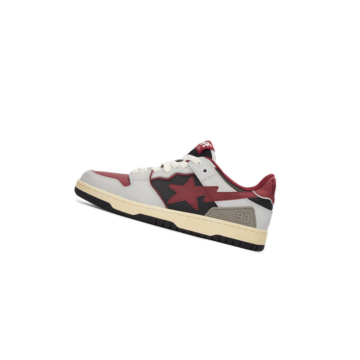 Trampki Męskie A BATHING APE Bape Sk8 Sta #4 M1 Low Białe | SWUC-48392