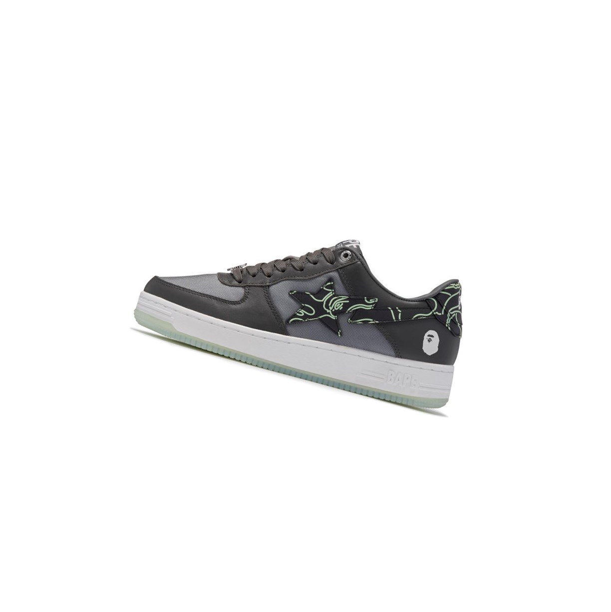 Trampki Męskie A BATHING APE Bape Sta #1 M2 Low Ciemny Szare | PDRO-47510