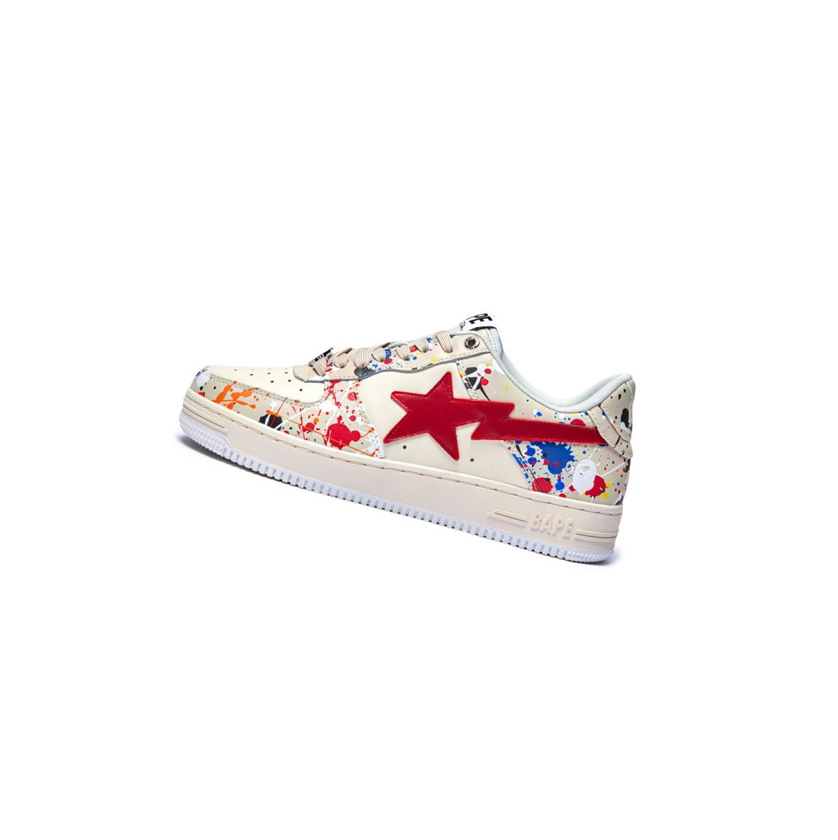 Trampki Męskie A BATHING APE Bape Sta #3 M2 Low Białe | FLQA-43127