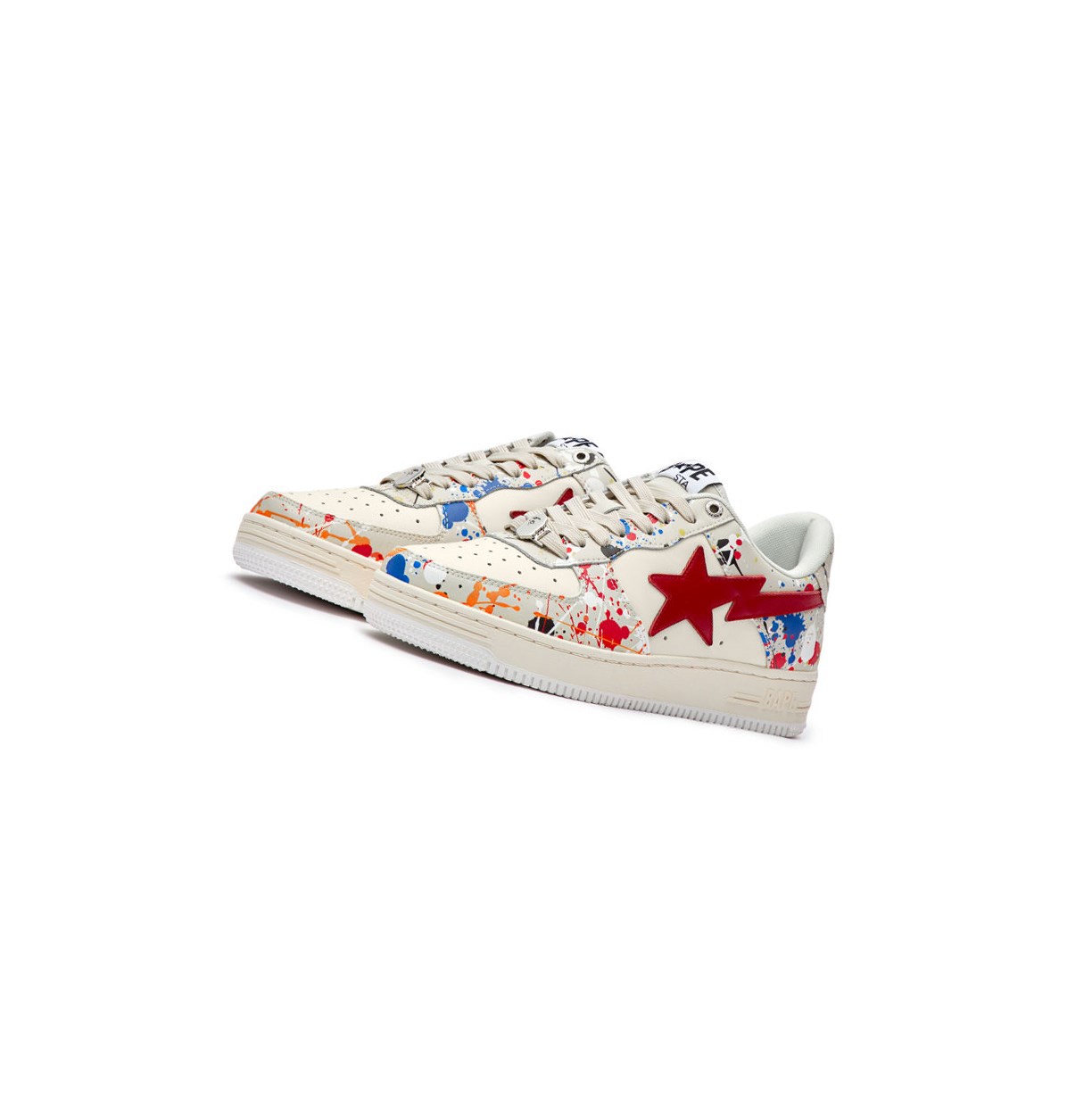 Trampki Męskie A BATHING APE Bape Sta #3 M2 Low Białe | FLQA-43127