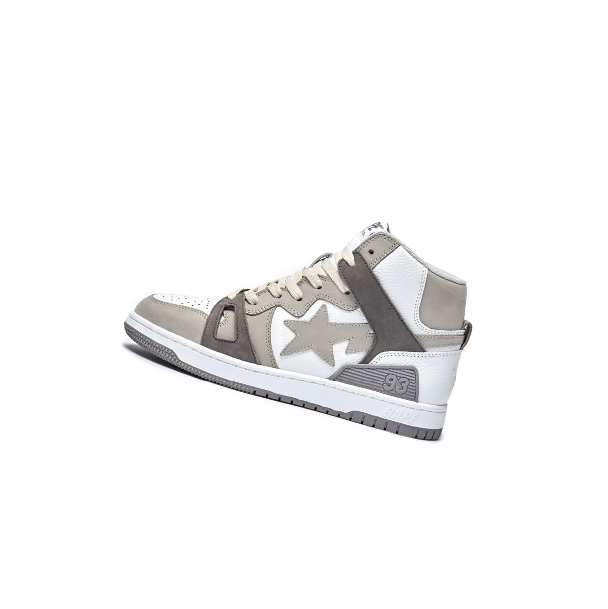 Trampki Męskie A BATHING APE Bape Sta 93 Hi M2 High Szare | WQPT-01492