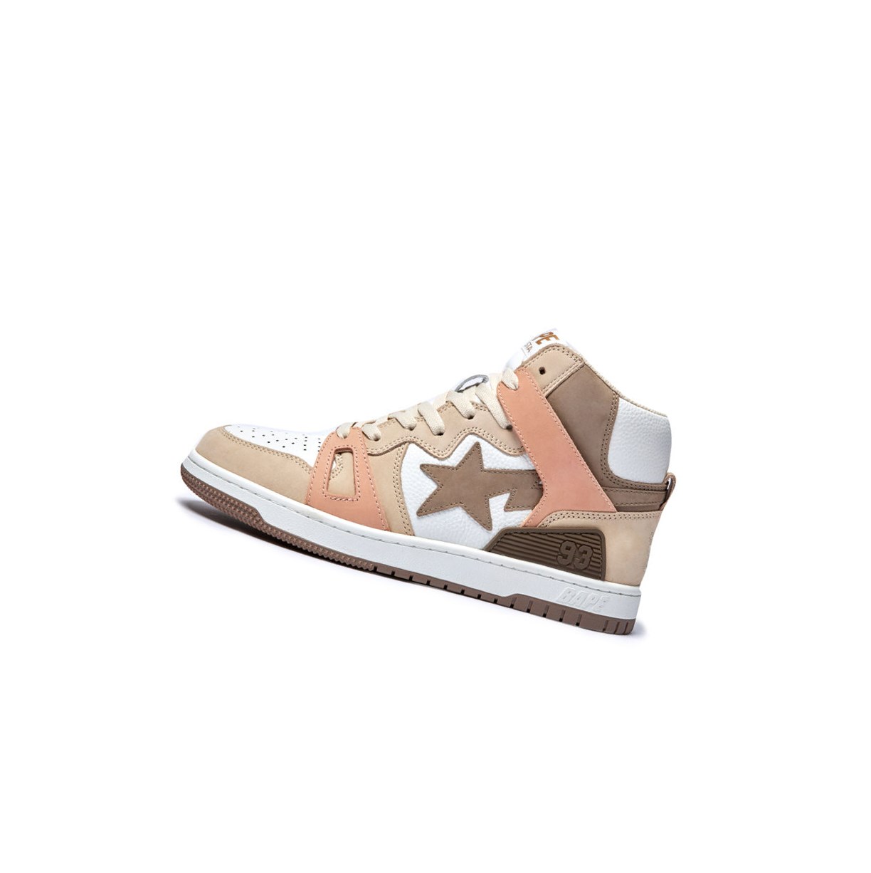 Trampki Męskie A BATHING APE Bape Sta 93 Hi M2 High Beżowe | YIPT-17465