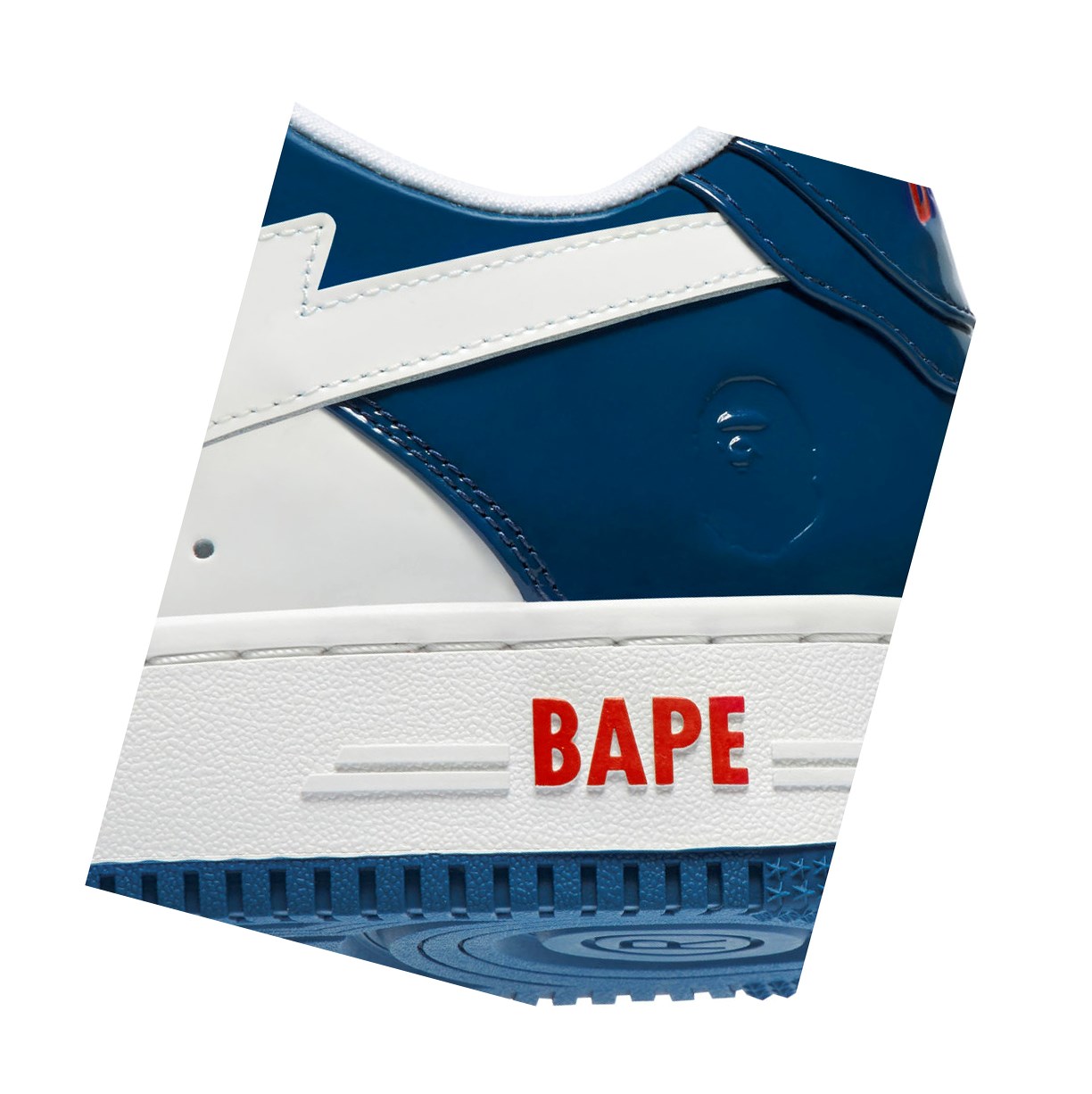 Trampki Męskie A BATHING APE Bape Sta M1 Low Białe | KOQA-29564